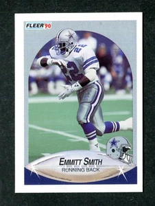 Emmitt Smith Dallas Cowboys NFL Rookie Football Card RC #U-40 1990 Fleer Update - Picture 1 of 2