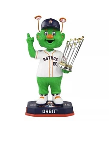 Orbit Mascot 2022 WORLD SERIES CHAMPIONS Bobblehead Houston Astros NIB - Picture 1 of 1
