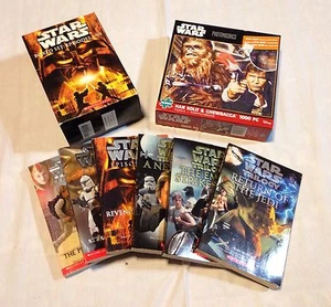 Star Wars Set im Karton: Episoden I-VI, verschiedene, gute Bücher & 1000-teiliges Puzzle - Bild 1 von 1
