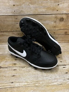 Nike Air Jordan 1 Retro MCS Low Black White Cleats Mens Sz 10 (CJ8524-001) - Picture 1 of 7