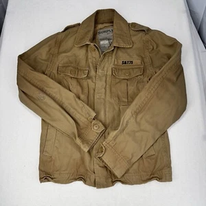 Surplus Mens Raw Vintage Heritage Heavyweight Jacket * L * Washed Tan * - Picture 1 of 6