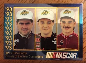 Jeff Gordon 1993 - Maxx Premier Plus Novato del Año Contendientes - Inserto - Imagen 1 de 2