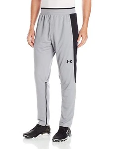 Under Armour Men's Fitted Tappered Pants, Steel/Black XXX-Large - Picture 1 of 2