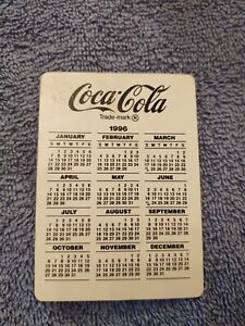 Vintage Coca-Cola Coke Playing Card 1996 Calendar