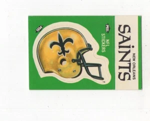 1986 Fleer Team Action Sticker New Orleans Saints Helmet - Bild 1 von 2