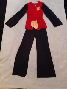 Costume Carnevale Cesar Ragazzo Ninja Nero Rosso Taglia 128 FF270 - Foto 1 di 6