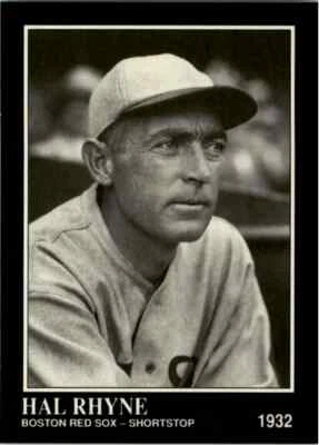 1991 CONLON COLLECTION - TSN - #195 HAL RHYNE - RED SOX - - Image 1 of 2