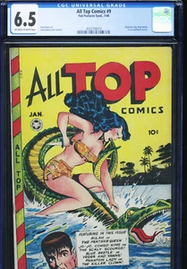 TODOS LOS MEJORES CÓMICS #9 - CGC-6.5, OW-W - Fox - Baker - Kamen - Edad de Oro - Imagen 1 de 3