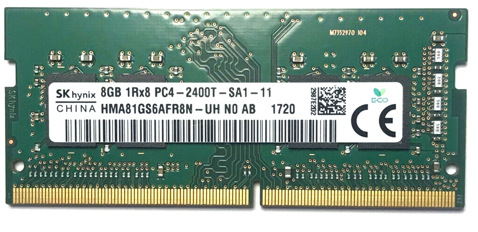 SK hynix 8GB 1Rx8 PC4-2400T DDR4 19200MHz SDRAM HMA81GS6AFR8N-UH Laptop - Image 1 of 1