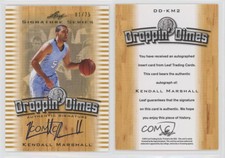 2012 Leaf Signature Series Gold /25 Kendall Marshall #DD-KM2 Rookie Auto RC