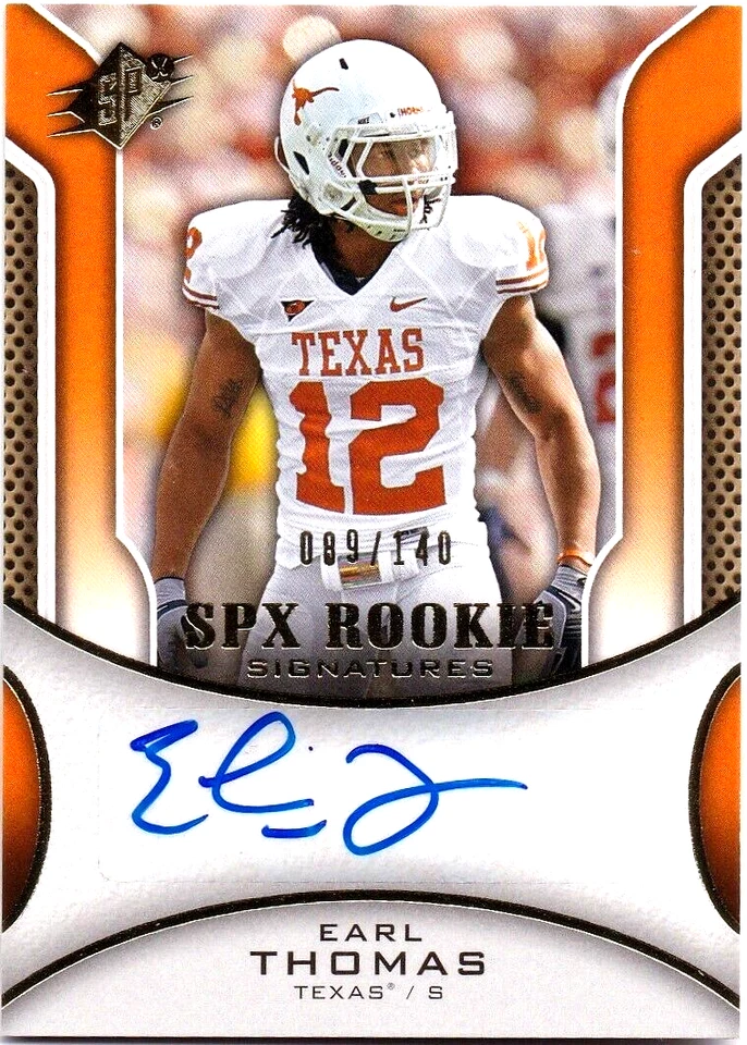 2010 SPx EARL THOMAS RC Auto #xx/140!!! Texas Seahawks - Image 1 of 1