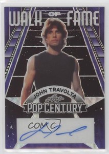 2023 Leaf Metal Pop Century Walk of Fame Purple Wave 1/6 John Travolta Auto 0c3