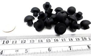 Almohadilla de parachoques de goma de 5/16" con orificio para empujar se adapta a orificio de 5/16", almohadilla de 5/8" de 5/16" de alto - Imagen 1 de 12