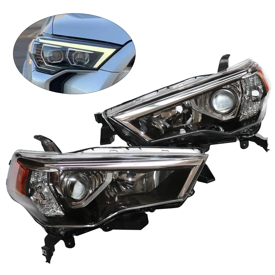 For Toyota 4Runner 2014-2020 Pair Headlights Headlamp Driver&Passenger Side NEW - Image 1 of 4