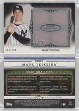 2011 Topps Marquee Gametime Mementos Quad Relics /199 Mark Teixeira #GMQR-5