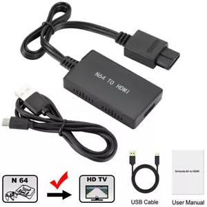 N64 To HDMI Converter Adapter HD Link Cable For Nintendo Gamecube Super NES SNES - Picture 1 of 6