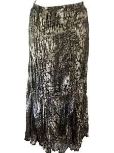 Reba Ladies XL Urban Edge Multi Color Broomstick Skirt w/Elastic Waist NWT $118 - Picture 1 of 5