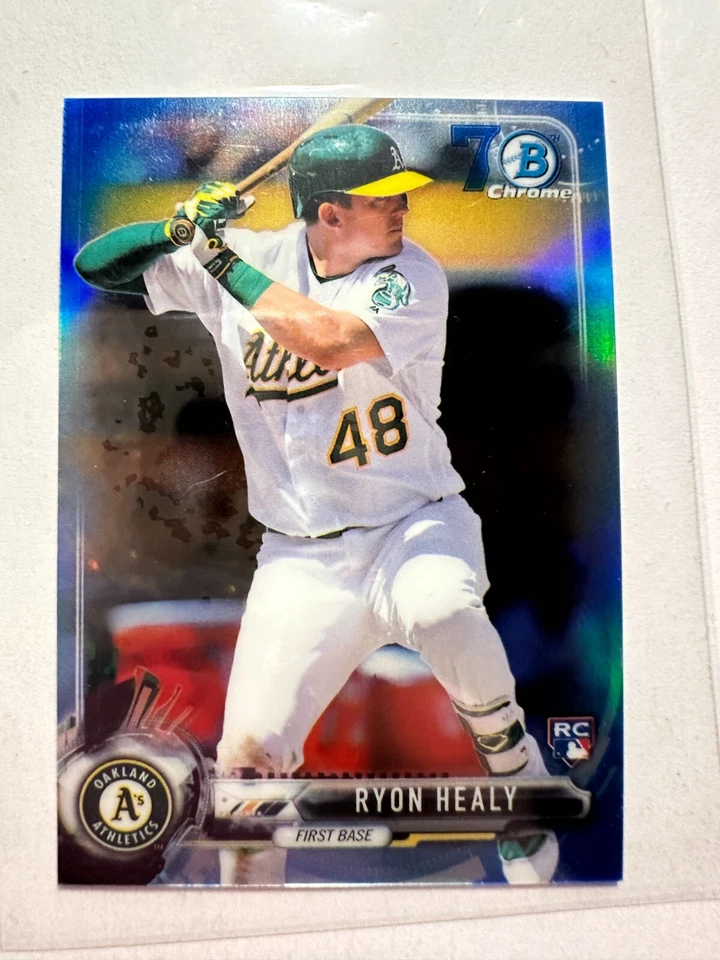 K48,650 - 2017 Bowman Chrome Mini 70th Blue Refractors #35 Ryon Healy #/70 - Image 1 of 1