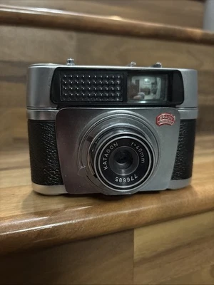 CÁMARA de película electromática vintage MARRÓN Paxette con estuche de cuero Foto 1 de 4