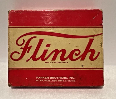 Vintage Flinch Classic Game Complete Parker Bros Original Box Salem MA 1938 - Image 1 of 4