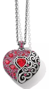 Brighton Ecstatic Heart RED Convertible Necklace JM7493 NWT MSRP: $148 - Picture 1 of 3