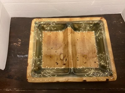 Bandeja para servir dividida colección St Remy Ambiance pintada a mano granja Foto 1 de 4