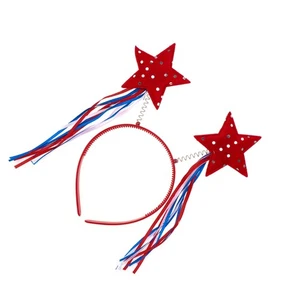2pcs Independence Day Headband Star Shape Spring Headband Stars Hairband Party - Picture 1 of 11