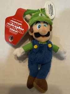 "Llavero de peluche Luigi Super Nintendo World Mario Bros 5"" Universal Studios" - Imagen 1 de 5