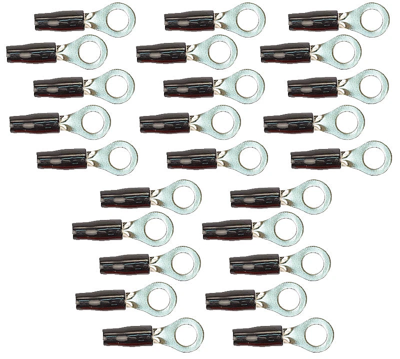 Stinger SPT8108B Car Gold Black Boot 8 Gauge 5 / 16-Inch Ring Terminal Crimp - Image 1 of 1