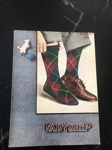 Vintage Ladyship Mans Socks Pattern No 2047 - Picture 1 of 2