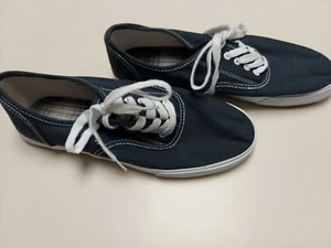 MOSSIMO SUPPY CO BLUE TENNIS SHOES WHITE TRIM SIZE 8 - Picture 1 of 4