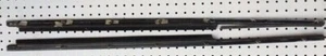 porsche 911 930 upper door moldings BLACK L R pair COUPE NICE - Picture 1 of 3