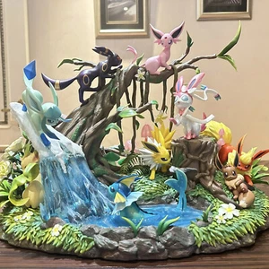 EEVEE FAMILY Figura Estatua Pintada Anime PVC Modelo Coleccionables Juguetes en Caja Regalo - Imagen 1 de 8