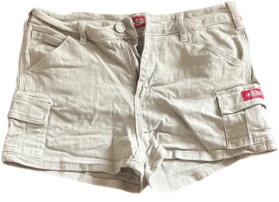 Dickies Juniors Shorts Size 7/28 Tan Denim Cargo Mini Short - Image 1 of 3