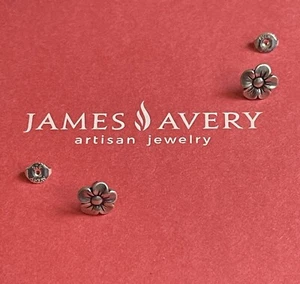 James Avery Retired Daisy Flower Post Earrings - Picture 1 of 12