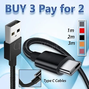 USB-C Lead For Samsung S23 S22 S21 S20 Type C Charging Fast Charger Phone Cable - Picture 1 of 15