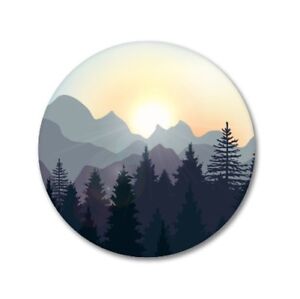 Sunrise in the Mountains Forest Car Laptop Phone Vinyl Sticker  - SELECT SIZE