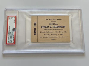 1962 General Dwight Eisenhower "We Miss Ike" Rally Ticket Olympic Auditorium PSA - Picture 1 of 4