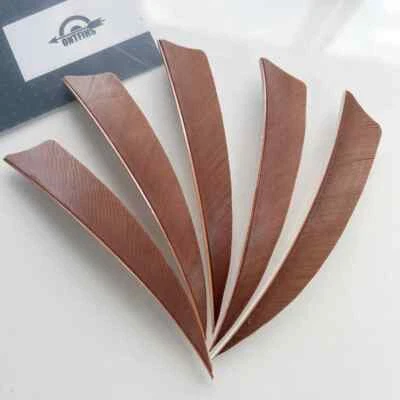 100Pcs 4INCH Shield Archery Arrow Feathers Fletches Hunting Accessories RW LW - Image 1 of 4