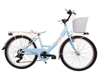 Cicli Tessari - bicicletta da bambina bici city bike 24'' per anni 9,10,11,12