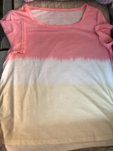 Knit Top ~ Varigated Pink/White/Yellow ~ Size 2XL - Picture 1 of 1