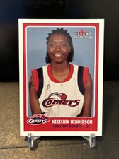 2001 Fleer Tradition WNBA Nekeshia Henderson Houston Comets #84 RC