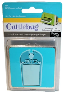 NEW Cuttlebug RIP TOMBSTONE Halloween Cutting Die Provo Craft USA Retired 2008 - Picture 1 of 7
