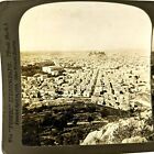 1903 Athènes Grèce Lyceabettus Hill photo réelle stéréo yeux oiseaux HC blanc V1