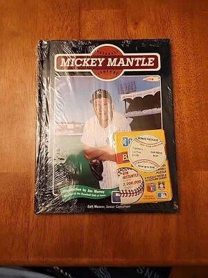 Mickey Mantle HOF "Baseball Legends" Hardback Book Sealed W/Sealed Pack OF Cards - Image 1 of 2