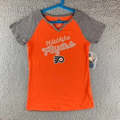 Philadelphia Flyers T Shirt Girls XL 14/16 NHL Hockey Short Sleeve Tee NEW - Image 1 of 4