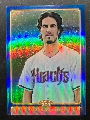 2010 Topps Chrome 206 Chrome Blue Refractor Dan Haren #33 199/199 - Image 1 of 2