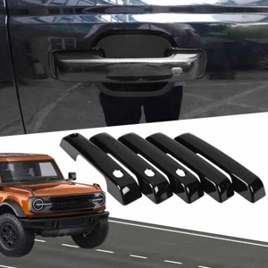 For Ford for Bronco 2021-2023 Exterior Door Handle Decor Cover Trim Glossy Black - Picture 1 of 12