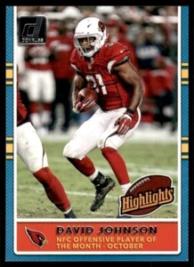 2017 Panini Donruss Highlights DAVID JOHNSON #18 ARIZONA CARDINALS ๐ - Picture 1 of 2