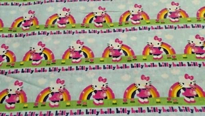 Hello kitty 100%Cotton last one is 17ins x 44ins - Picture 1 of 3